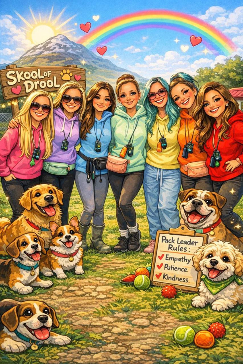 The team walking together